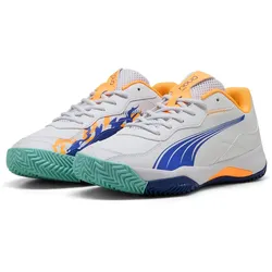 PUMA Nova Smash Padelschuhe 02 - PUMA white/vivid blue/heat fire/PUMA black 46.5