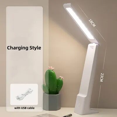 Discount Dollar Deals LED Folding Desk Lamp With USB Charging, Touch Control, Dimmable Eye Protection, Perfect For Reading And Study In Office white Charging