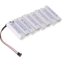 Panasonic eneloop Reihe F1x8 Graupner Akkupack 8x Mignon (AA) Kabel, Stecker NiMH 9.6 V 1900 mAh 124270