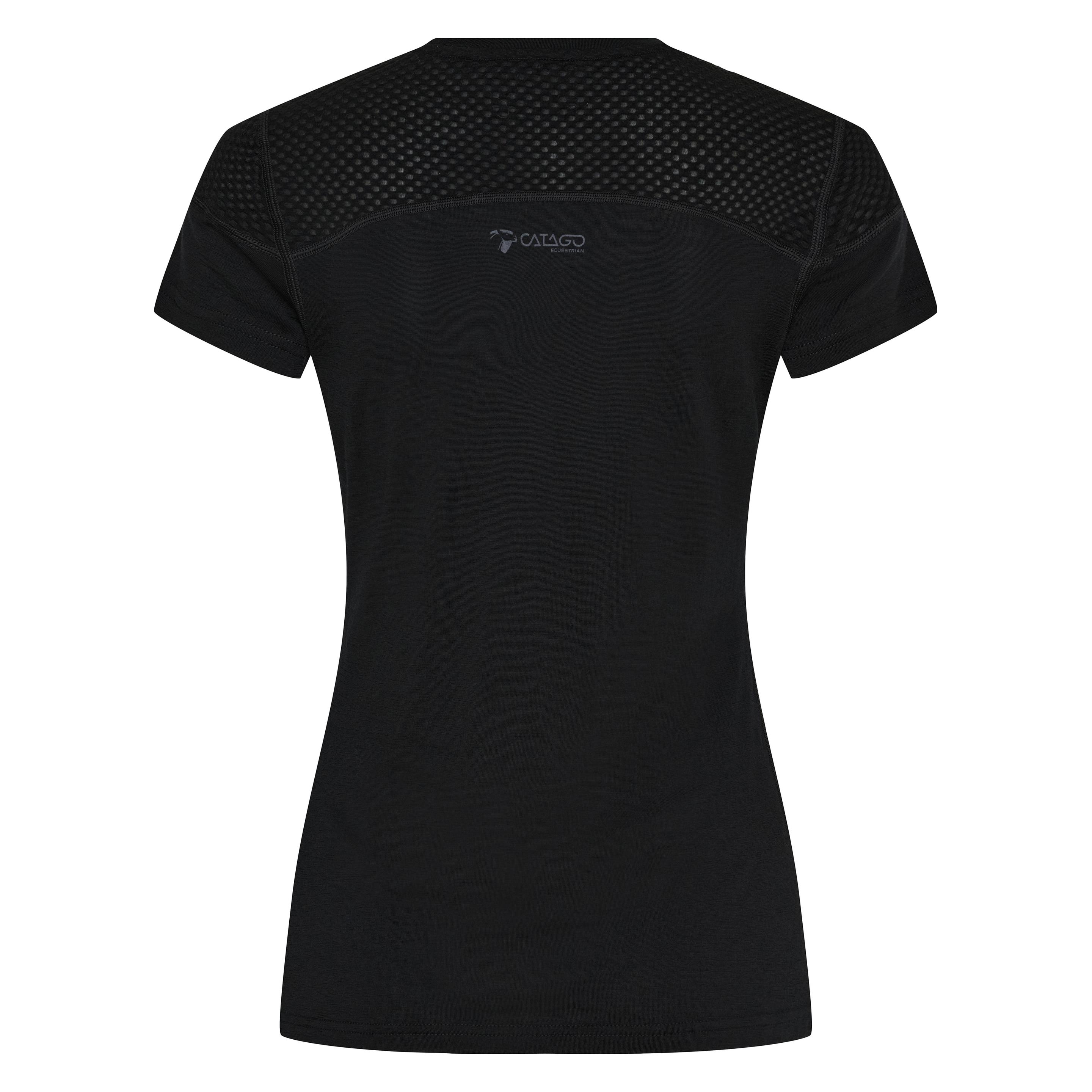 Catago May SS Merino T-shirt sort M (M) (32053001)