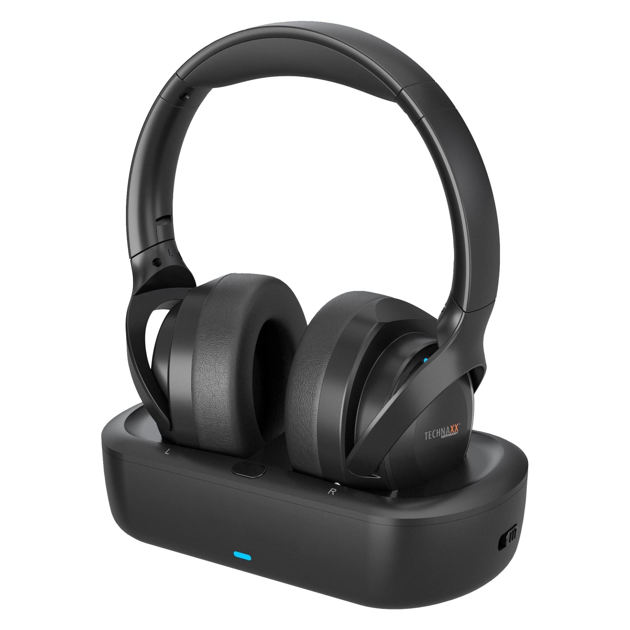 Technaxx Bluetooth TV-Kopfhörer TX-350, mit Basisstation (30 h, Kabellos) (TX-350)