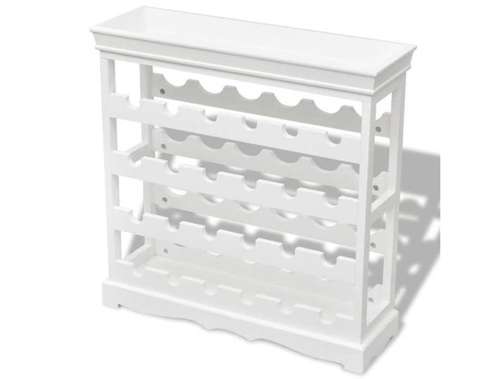 SALE 2026 Range-bouteilles rustique - Armoire Blanc - Casier à bouteilles Abreu Blanc 8.32 Kg 655143