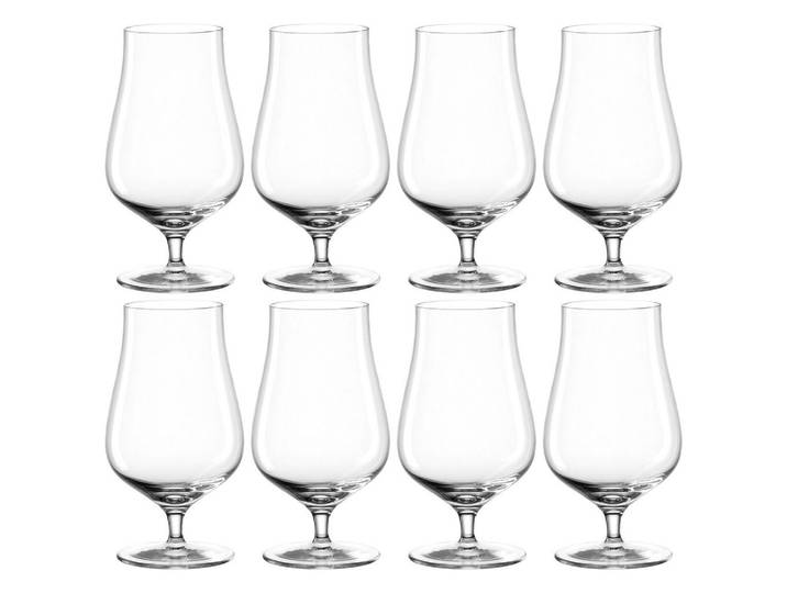 Leonardo Whisky-Gläserset Brunelli, Transparent, Glas, 8-teilig, 200,00 ml, 6.50x12.00x6.50 cm, Gläser, Whiskygläser