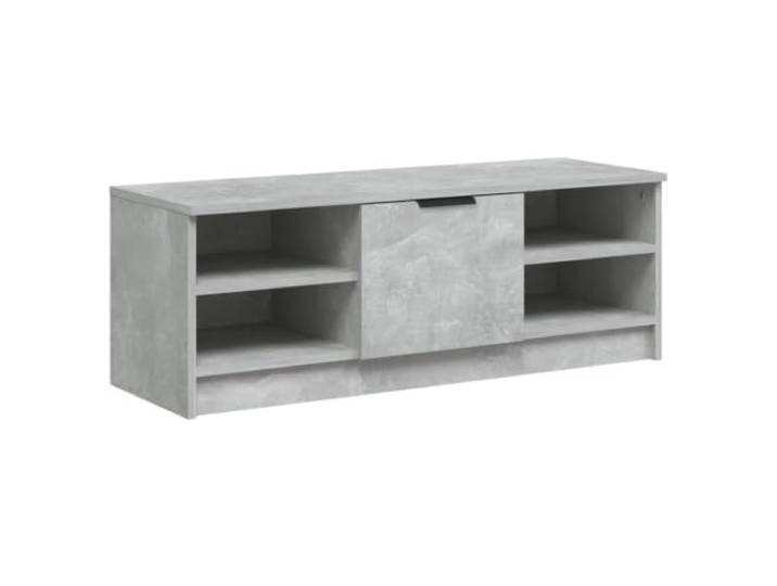 Helloshop26 TV-Möbel, traditionell, großer Stauraum, 102 x 35 x 36 cm, aus Holz, Betongrau, 02_0047998
