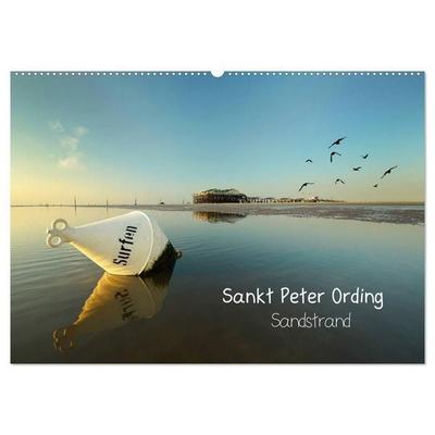 Sankt Peter Ording Sandstrand (Wandkalender 2027 DIN A2 quer), CALVENDO Monatskalender