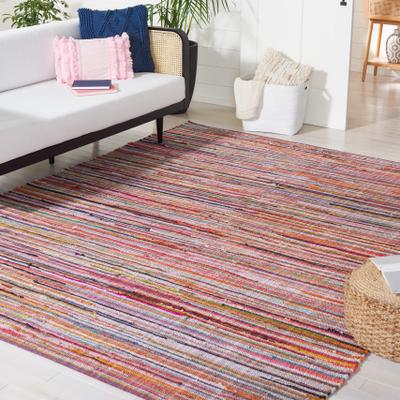 SAFAVIEH Handmade Rag Rug Annalee Stripe Cotton Rug