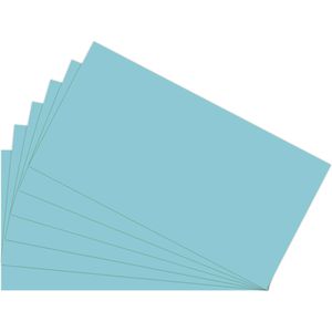 Böttcher-AG Moderationskarten 500 Stück, rechteckig, blau, 10,5 x 20 cm