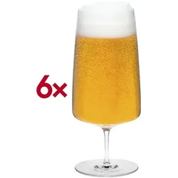 Rona Bierglas Pilsener 19 Leandros 490 ml ungeeicht 6 Stück transparent, 18.5 cm