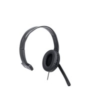Manhattan Mono USB-Headset Ohrumschließendes Design Over-Ear Ohrmuschel einseitig kabelgebunden USB-A-Stecker integrierte Lautstärkeregelung verstellbares Mikrofon schwarz Kopfhörer Kopfband Büro/Callcenter Schwarz Monophon SCR-Steuerein USB Headset Singl (179874)