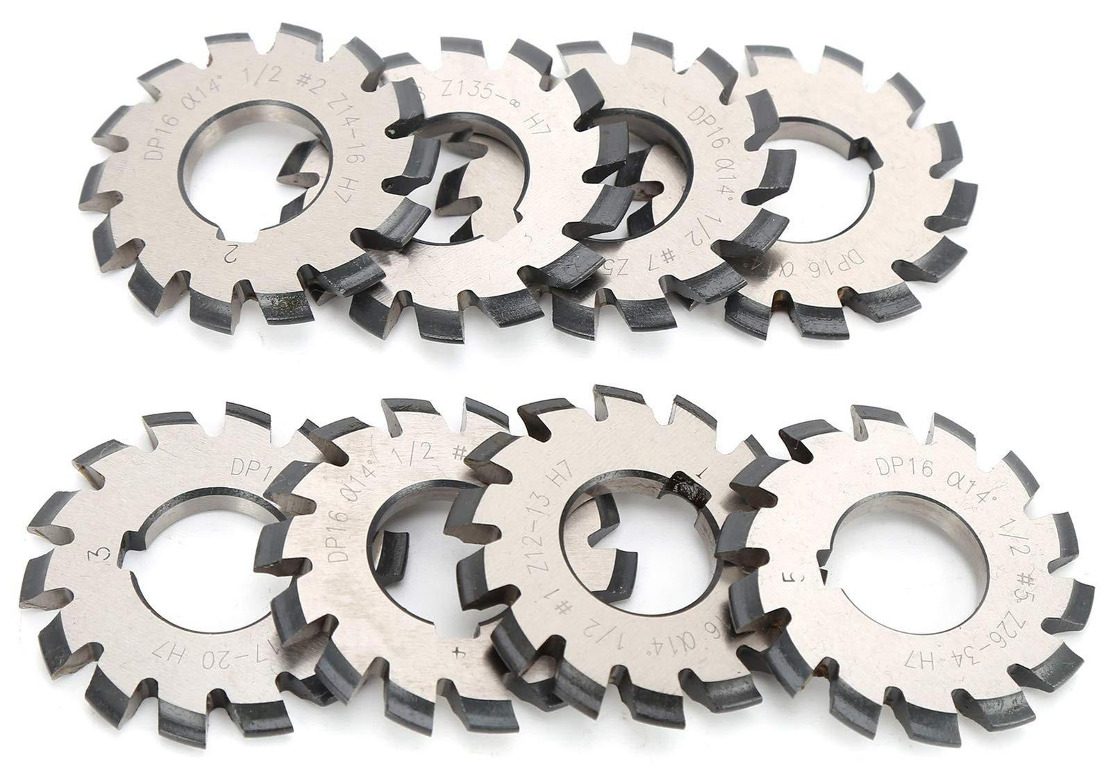 Set van 8 precisie-aandrijf tandwielen voor CNC-machine