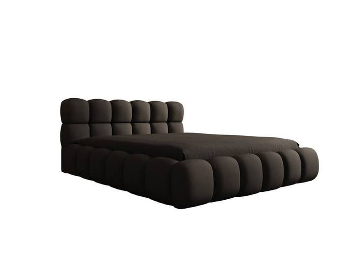 Luxusbetten24 Polsterbett Designer Polsterbett Boston Stoff, mit Stauraum