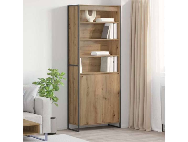 Armoires Hautes - (2 pcs) - Meuble rangement - Chêne artisan 79x36x200 cm A3077