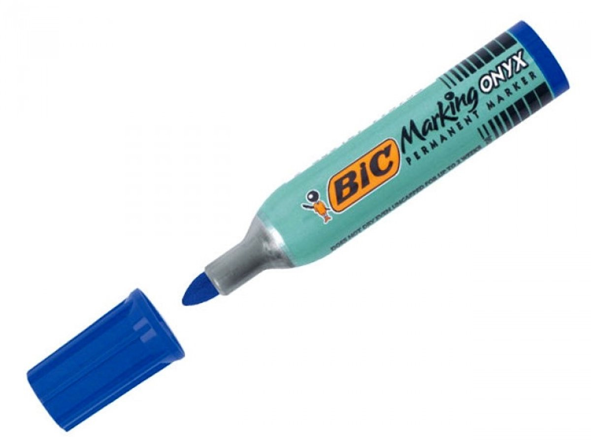 BIC Marking ONYX 1482 permanente marker Kogelpunt Blauw 12 stuks