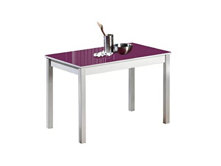 ASTIMESA Fija Küchentisch, Metall, Aubergine, 110 x 70 cm