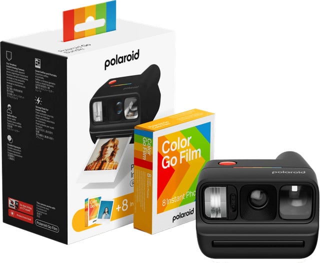 Polaroid Go Gen 3 Instantcamera Zwart met 8 stuks Color Film