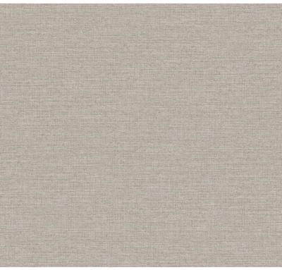 York Wallcoverings Terrene Grey Faux Linen Wallpaper - 324 x 27