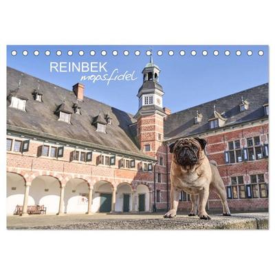 Reinbek mopsfidel (Tischkalender 2026 DIN A5 quer), CALVENDO Monatskalender