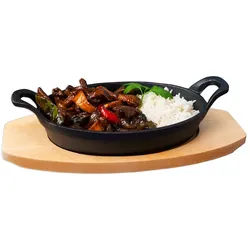 Stalgast Mini-Servierpfanne mit Griffen, oval 210x150 mm