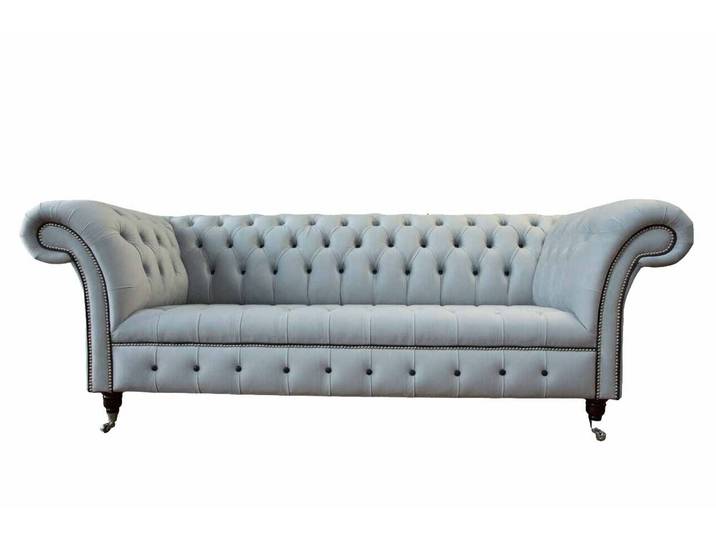 JVmoebel Chesterfield-Sofa Luxus Ledersofa im Chesterfield-Stil, braun, hochwertig, Made in Europa