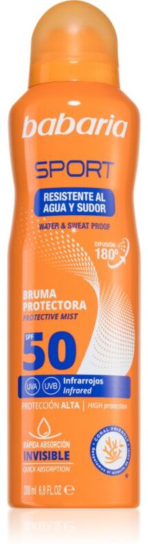 Babaria Sport spray solaire protecteur SPF 50 200 ml
