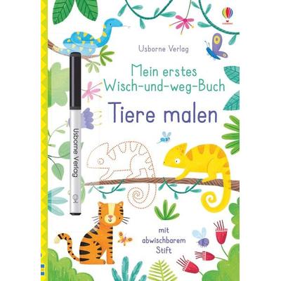 Mein erstes Wisch-und-weg-Buch: Tiere malen, Taschenbuch von Kirsteen Robson, Usborne, 978-1-78941-153-9