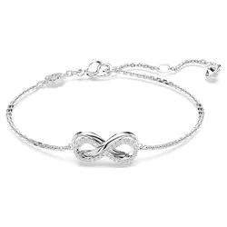 Swarovski  Hyperbola Armband Unendlichkeit, Weiß, Rhodiniert