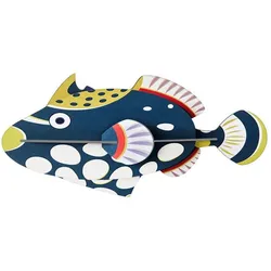 WANDDEKO Punktierter Fisch 5/9.7 cm