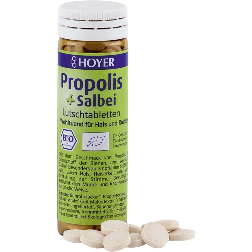 Hoyer Propolis & Salbei Bio 60 St Lutschtabletten