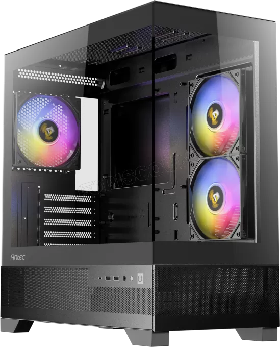 Boitier Mini Tour Micro-ATX Antec CX500M aRGB avec panneaux vitrés (Noir)