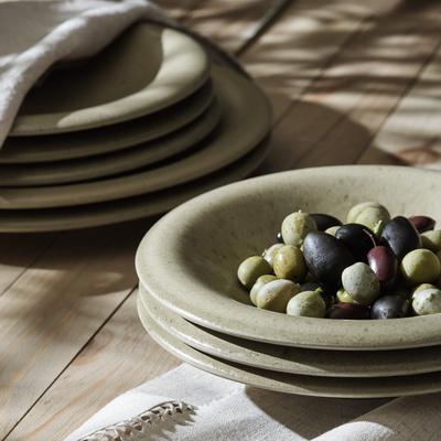 Porto by Stone Lain Aro Stoneware Dinnerware Set, Crafted in Portugal, Scratch-Resistant