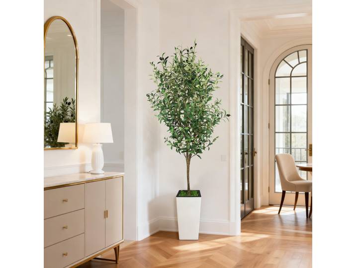 Arbre d'olivier artificiel réaliste de 120/150/180 cm – Plante artificielle réaliste en pot pour la décoration intérieure et extérieure, mariage, fête, bureau