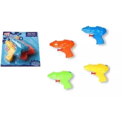 Set mit 3 kleinen Wasserpistolen aus Kunststoff, verschiedene Ausführungen
