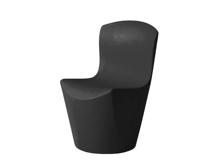 SLIDE set de 2 chaises ZOE (Noir - Polyéthylène)