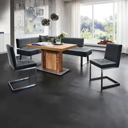 Komfort & Wohnen Eckbank Spider Stoff Grau Dunkelgrau