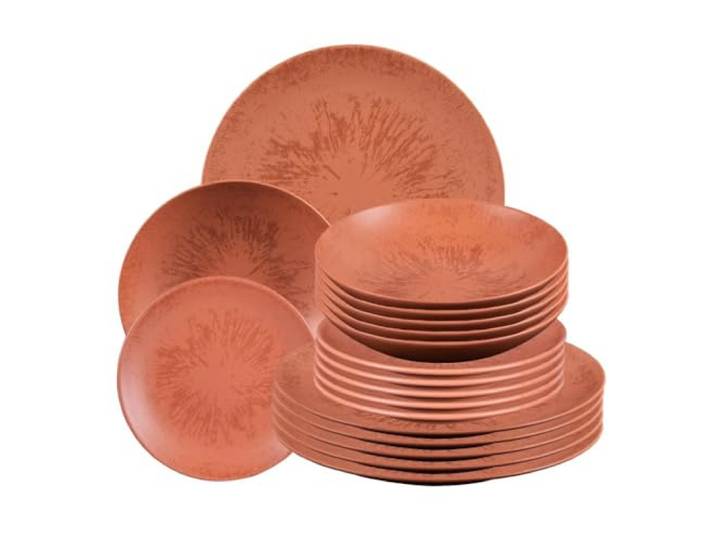Table Passion - Service d'assiettes 18 pièces Onyx Terracotta