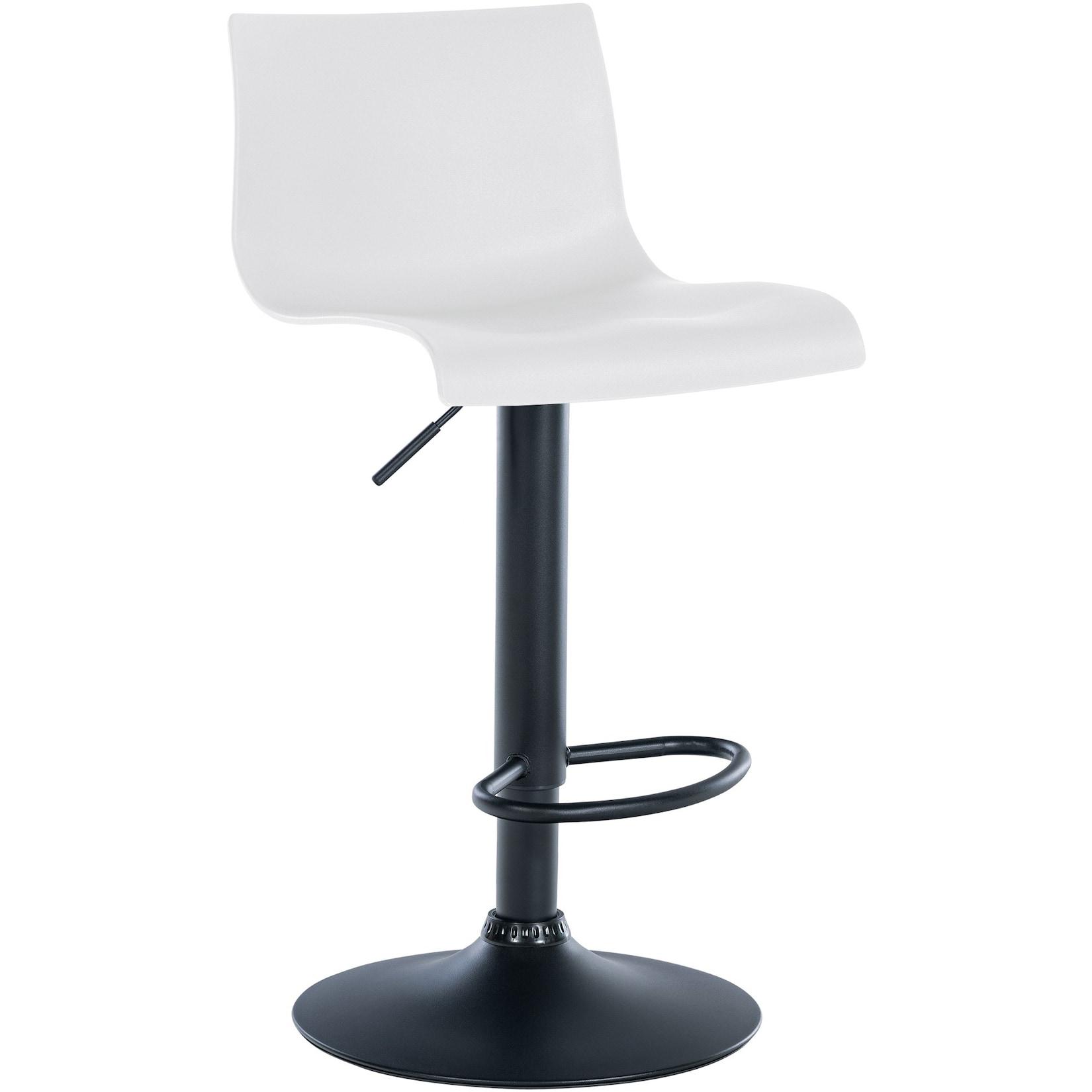 CLP Barhocker Branford Kunststoff Farbe: weiß, Material: Kunststoff