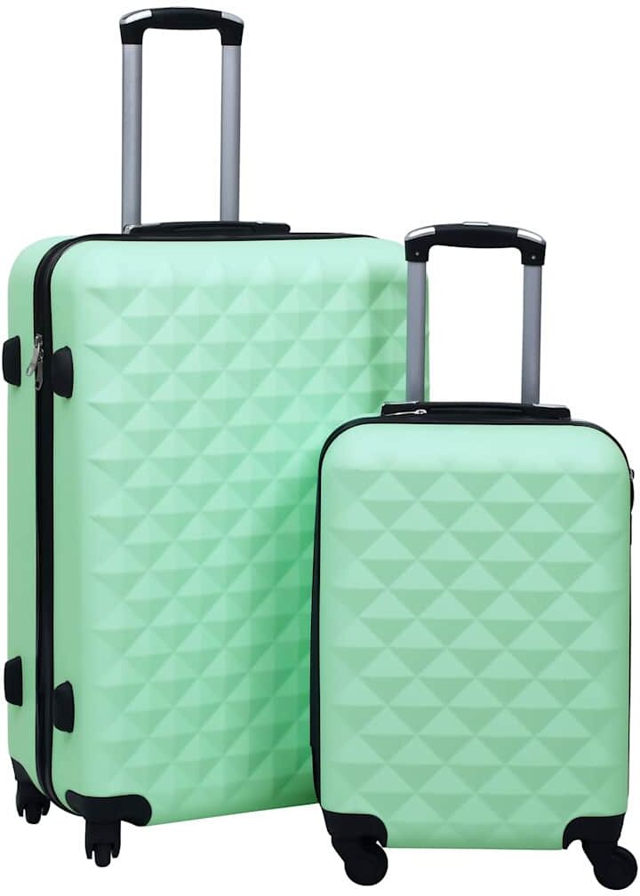 vidaXL Ensemble de valises rigides 2 pcs Menthe ABS
