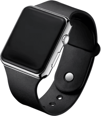 Uplift Curations Minimalist LED Digital Watch Silicone Sport Wristwatch For Men & Women silver