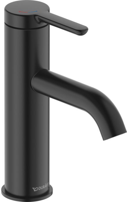 Duravit C.1 Waschtischarmatur M C11023002046 FreshStart, MinusFlow, ohne Zugstange, Schwarz Matt