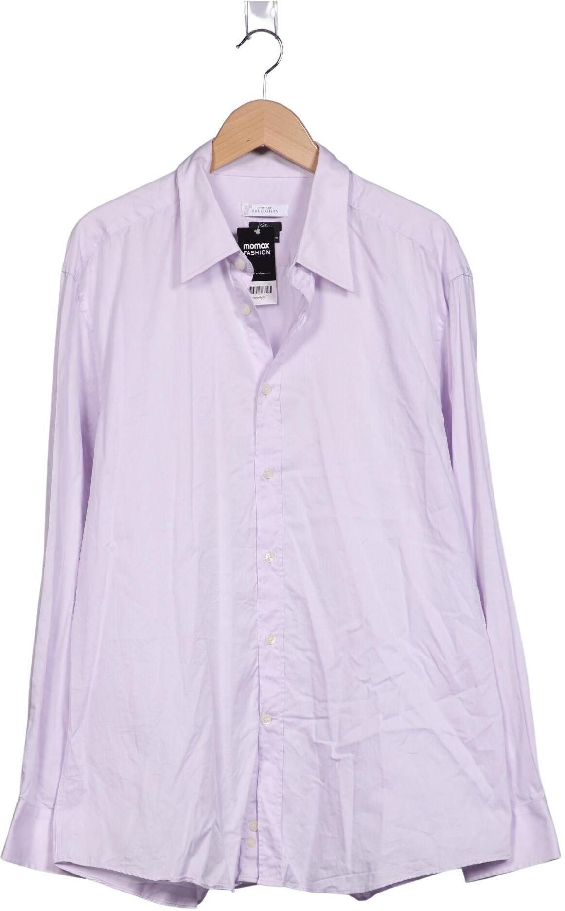 Versace Collection Herren Hemd, Flieder, Gr. IT 46, Baumwolle - Second Hand
