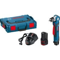 Akku-Winkelbohrschrauber GWB 12V-10 Professional, 12Volt blau/schwarz, 2x Li-Ionen Akku 2,0Ah, in L-BOXX