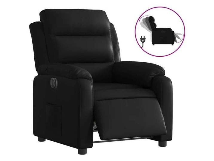 Noir Fauteuil inclinable électrique Noir Similicuir - Fauteuil/Chaise LV2827