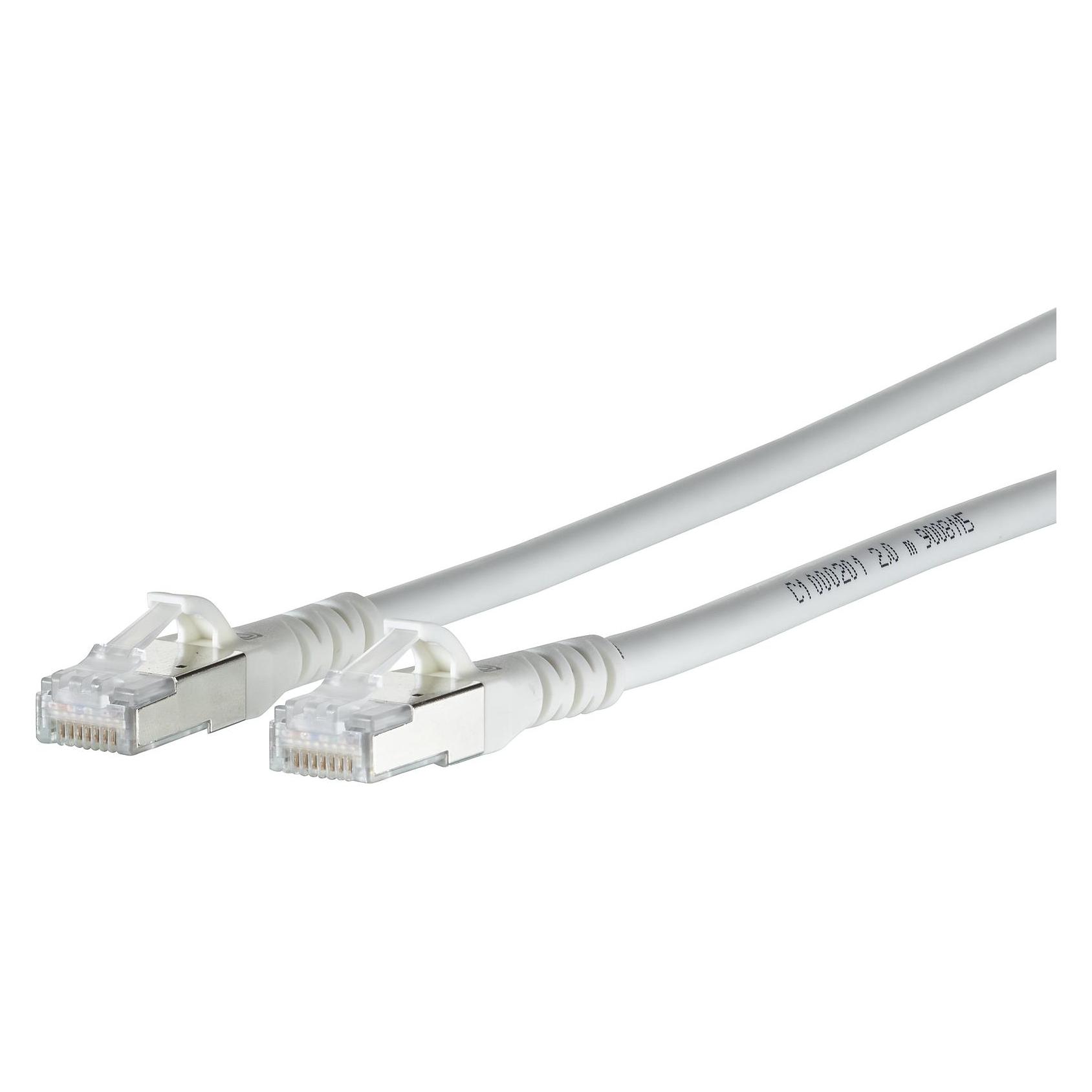 Metz Connect BTR 1308450388-E Patchkabel RJ45 Cat.6A AWG26 S/FTP LSHF 0,3m weiss (S/FTP, CAT6a, 0.30 m) (1308450388-E)