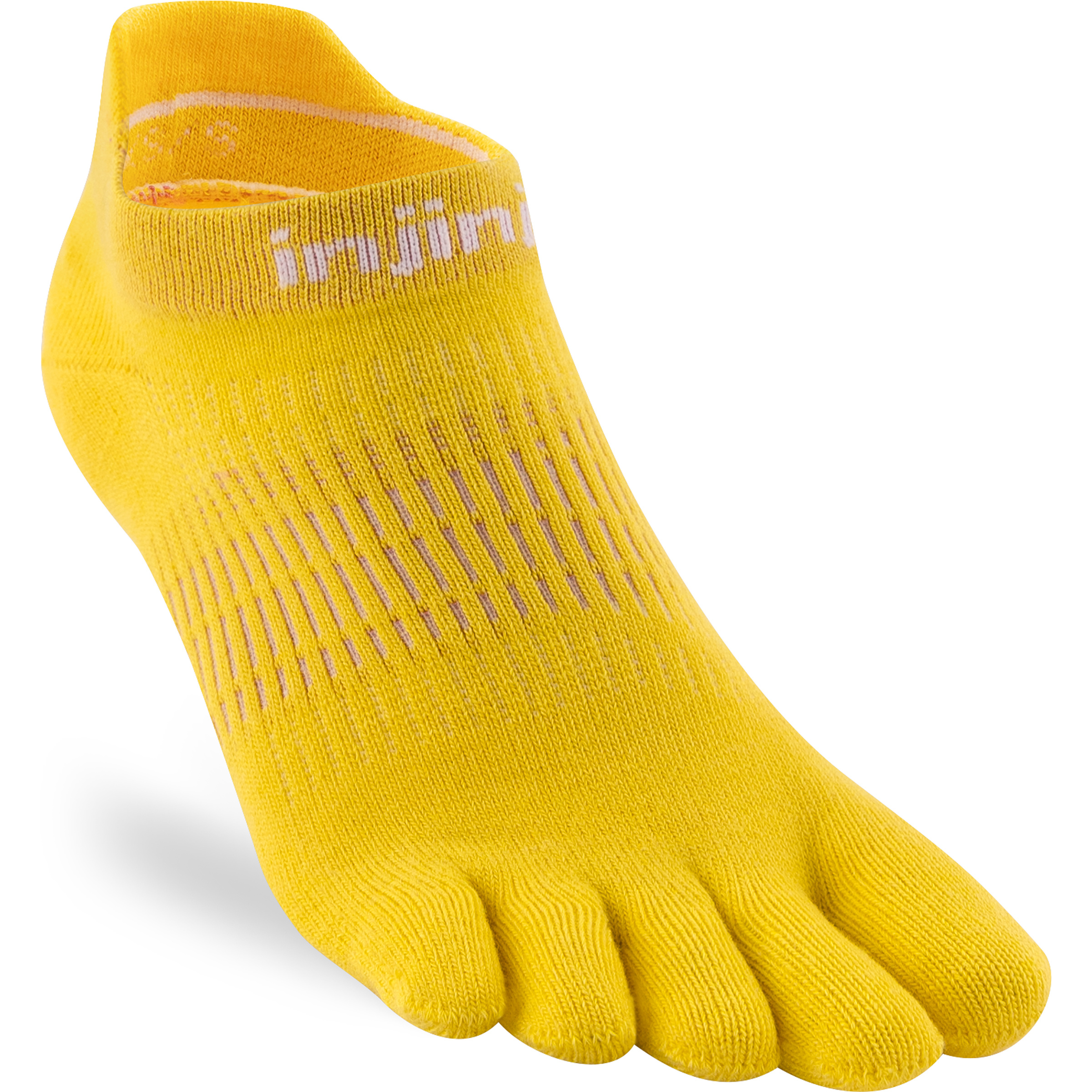 Injinji Run Lightweight No-Show Damen Laufsocken gelb Größe 35 Trailrunning | Laufen Elastisch