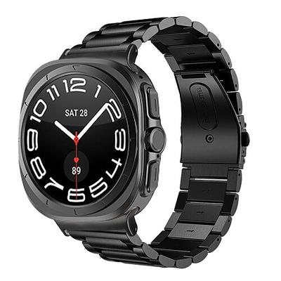 Uhrenarmband für Samsung Galaxy Ultra ansehen Edelstahl Ersatz Gurt Herren Jahrgang Geschäftsband Armband