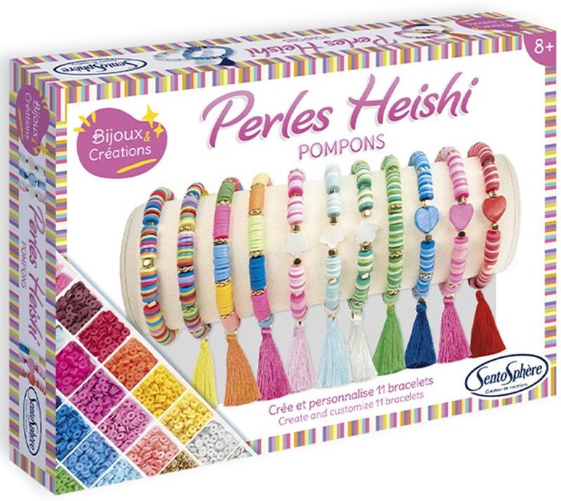 Bijoux & Creations : Bracelets Perles Heishi Pompons - Sentosphère
