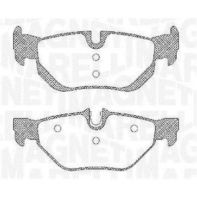 MAGNETI MARELLI Bremsbelagsatz, Scheibenbremse 363916060624 für BMW