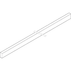 ABN XCUW123 Cu-Schiene 3FB 20x10x745mm waagrecht, kein Überstand
