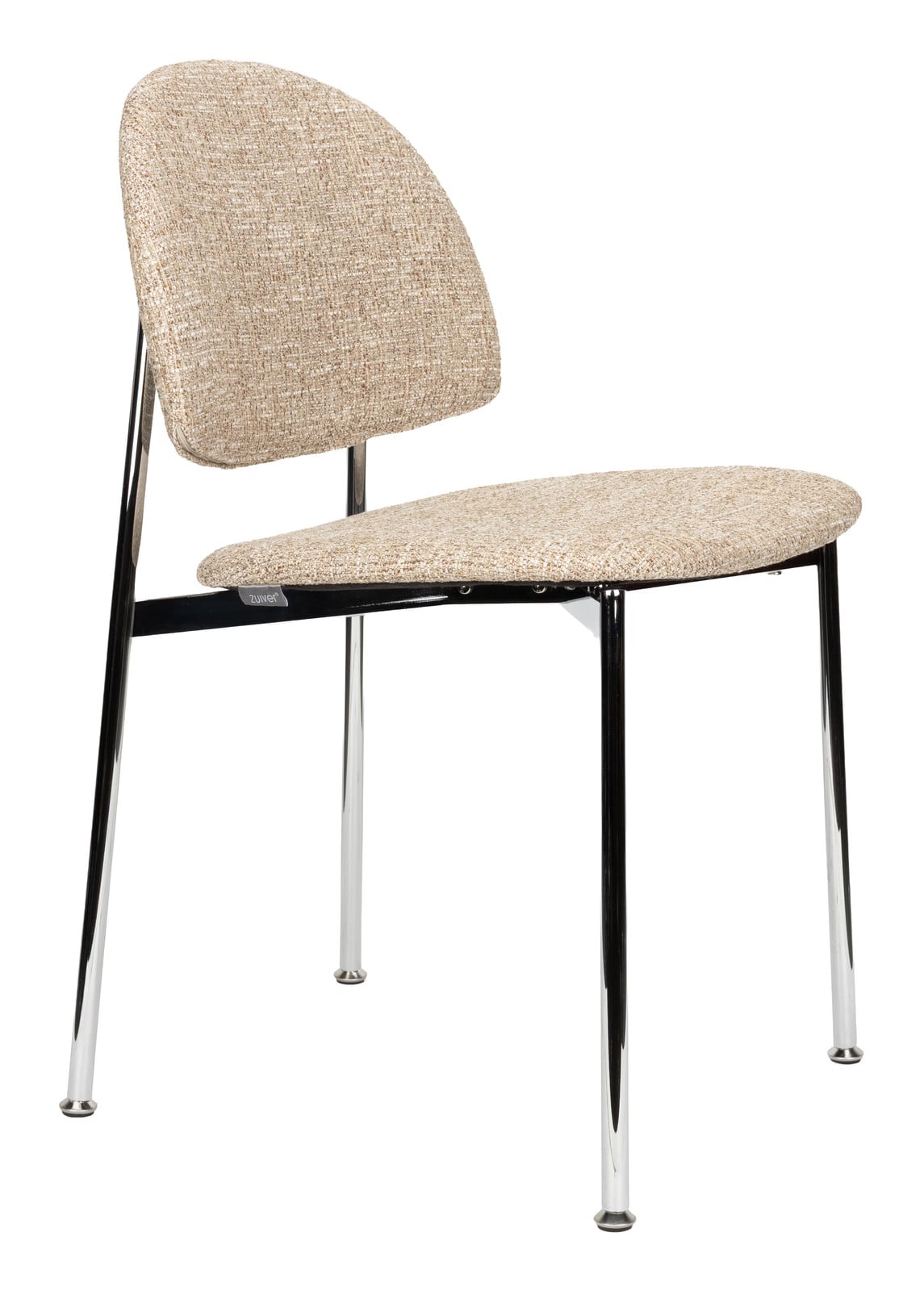 Zuiver Eetkamerstoel Sunrise Gêmeleerde stof - Beige