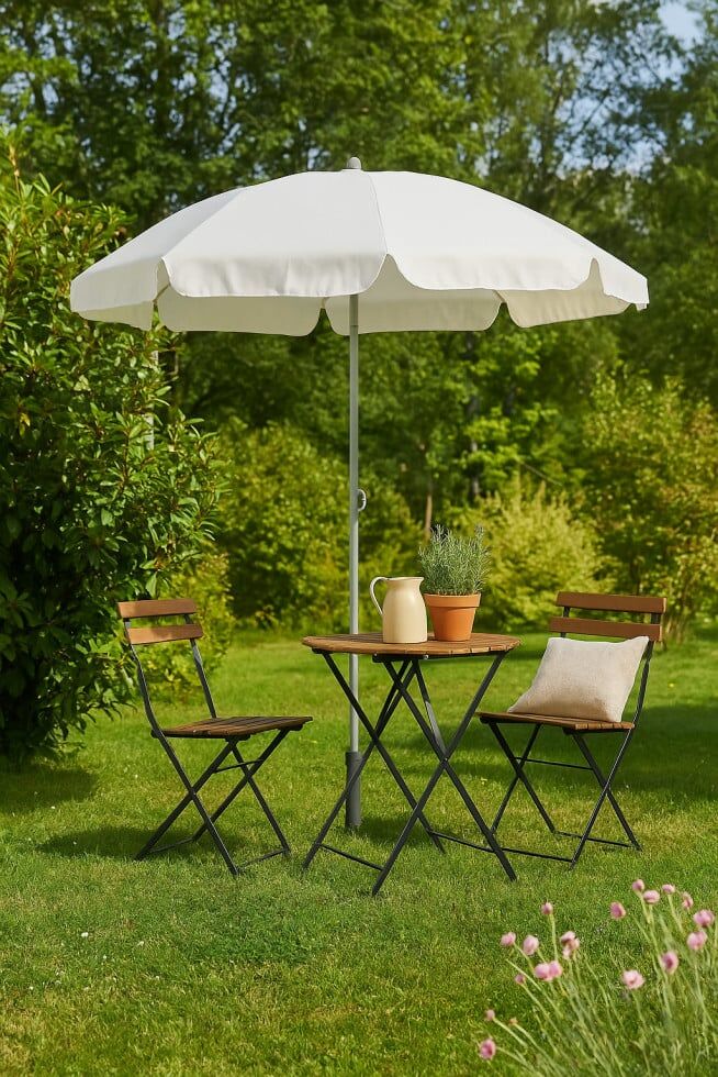 TrendLine Sonnenschirm creme, Ø 180 cm